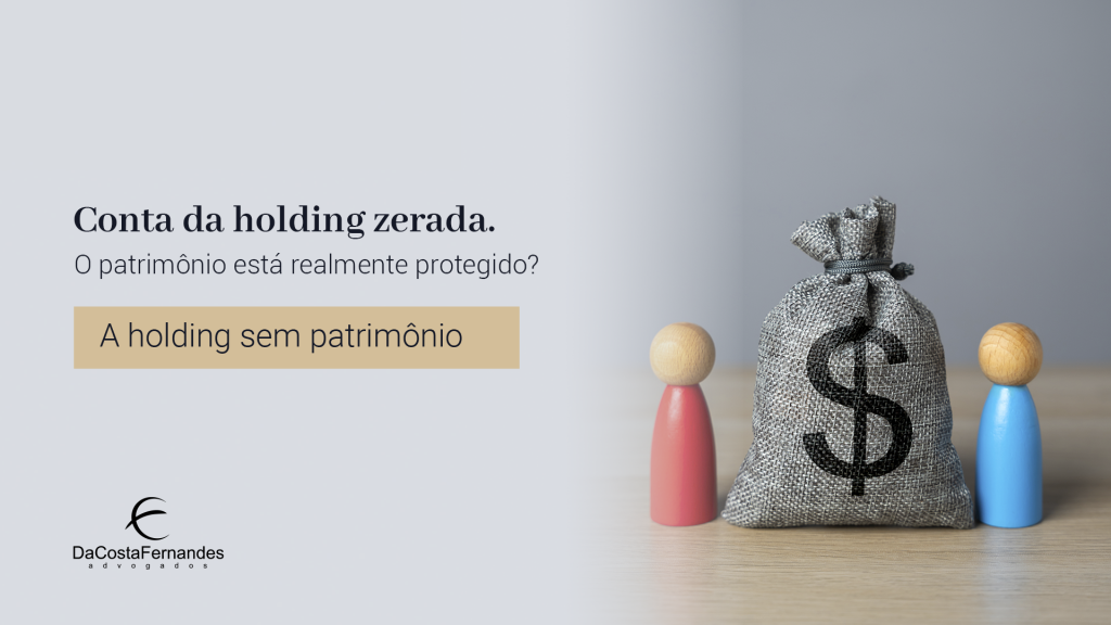 Conta da holding zerada